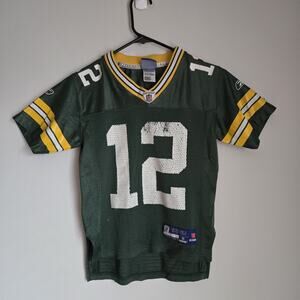 NFL Onfield Reebok Aaron Rodgers Green Bay Packers Jersey Kids S